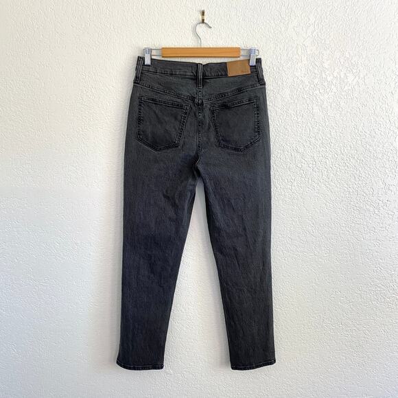 Madewell The‎ Perfect Vintage Jean Faded Black High Rise Tapered Denim Size 26 - Picture 6 of 11